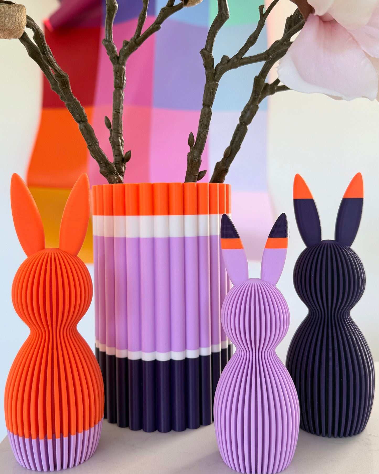 palette pillar vase