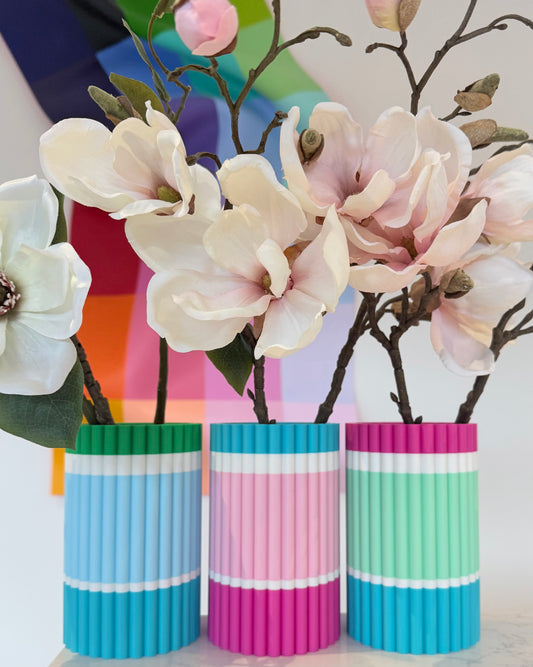palette pillar vase